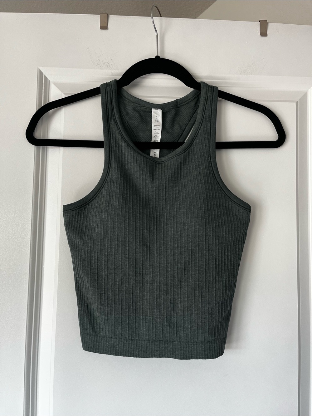 lululemon athletica Ribbed Scoop Tank Top - Dark Green